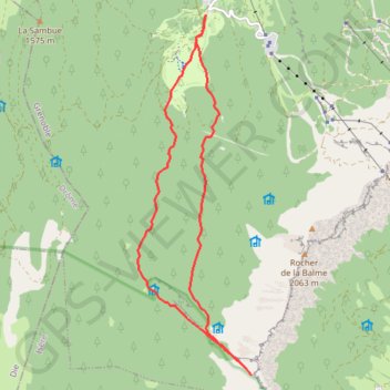 Corrençon en Vercors. Le Pas d'Ernadant GPS track, route, trail