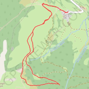 Ens - Lac de Coume GPS track, route, trail