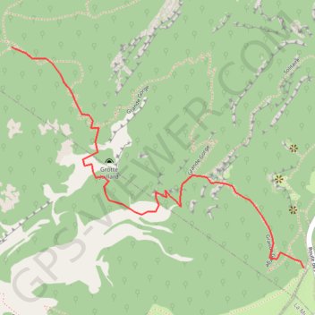 Grand Salève - Grande Gorge Intérieur - T5 (Randonnée Pédestre) GPS track, route, trail