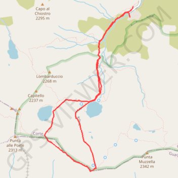 Lac de Melo et Lac de Capitello GPS track, route, trail