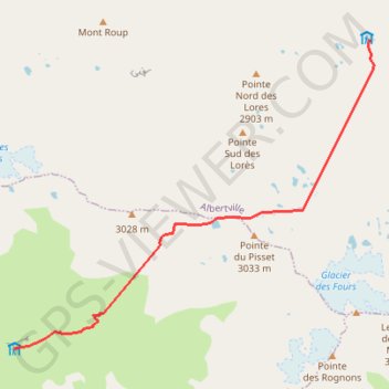 Raid Vanoise - Etape 2 GPS track, route, trail