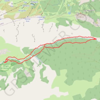 Rencontre avec les Chardons bleus GPS track, route, trail