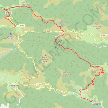 Le Bez - Le Villard GPS track, route, trail