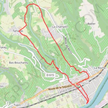 Ampuis (69) GPS track, route, trail