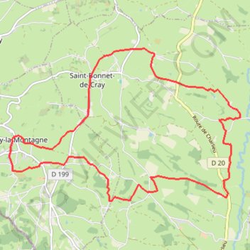 Brionnais - Fleury-la-Montagne GPS track, route, trail