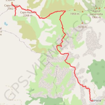 Capu Biancu GPS track, route, trail