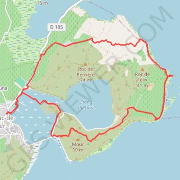 Peyriac-de-mer-Tour-des-salines-8,2km GPS track, route, trail