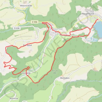 Sancy - Les Angles - Secteur Chambon-sur-Lac GPS track, route, trail