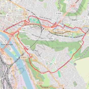 Bonsecours GPS track, route, trail