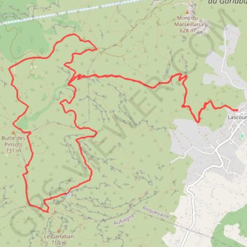 Plan de l'Aigle Garlaban GPS track, route, trail