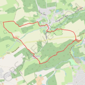 Mozet GPS track, route, trail