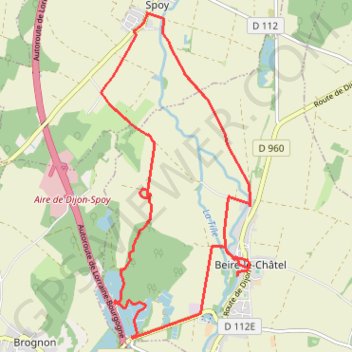 Beire le Chatel2 GPS track, route, trail
