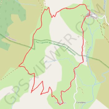 Autour de Ruas GPS track, route, trail