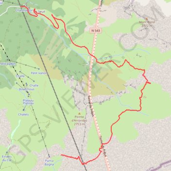 Grand Vallon GPS track, route, trail