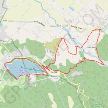 Le lac et le cuivre - Sorèze GPS track, route, trail