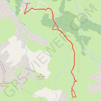 Le Chalmieu GPS track, route, trail