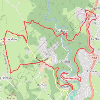 Pont-Salomon et La Semène GPS track, route, trail