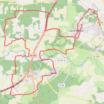 Landes de Pinieux et de Lanvaux - Malestroit GPS track, route, trail