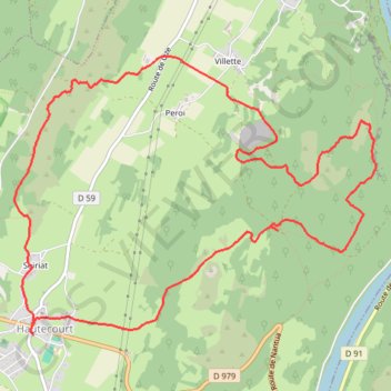 Autour de Hautecourt GPS track, route, trail