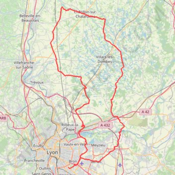 Sortie Dombes 2022 GPS track, route, trail