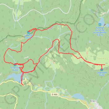 Le lac d'Alfeld GPS track, route, trail