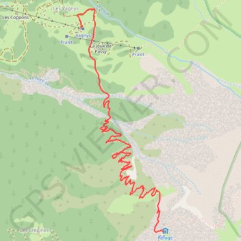 Tour du Buet et des Fiz Jour 1 GPS track, route, trail