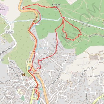 Ollioules - Oppidum de La Courtine GPS track, route, trail
