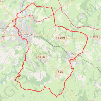 DOYET-RONNET-ST THERENCE-10557704 GPS track, route, trail
