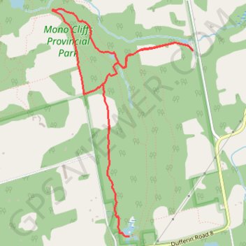 Mono Cliffs Provincial Park Loop GPS track, route, trail