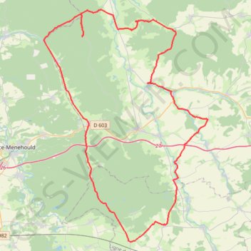 Forêt d'Argonne - Aubréville GPS track, route, trail