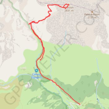 Pic arbizon GPS track, route, trail