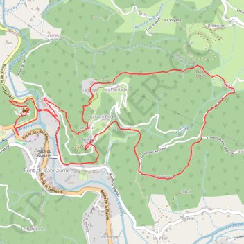 Pont-de-Labeaume Nieigles GPS track, route, trail