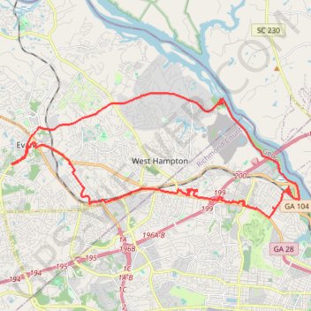 Long range bike GPS track, route, trail