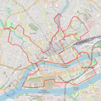 Marathon de Nantes 2022-14492804 GPS track, route, trail