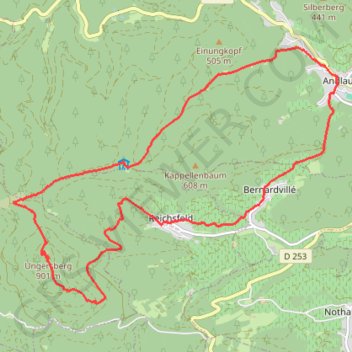 L'Ungersberg GPS track, route, trail