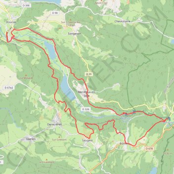 2ème jour trek Jura GPS track, route, trail