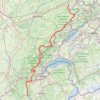 Grande Traversée du Jura (GTJ) à pied intégrale GPS track, route, trail