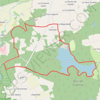 L'étang des landiers - Iffendic GPS track, route, trail