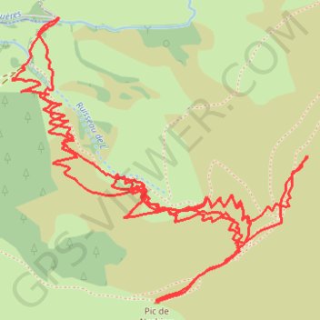 Pic de Nerbiou et Pic de Maucasau GPS track, route, trail
