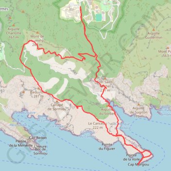 Cap Morgiou GPS track, route, trail