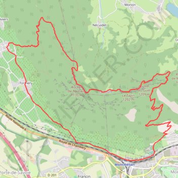 Roche du Guet, Tapin, Tormery GPS track, route, trail