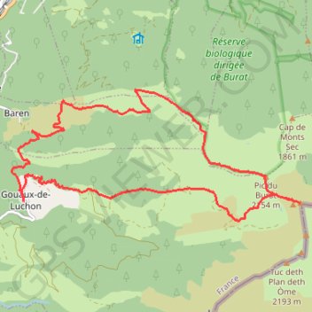 Pic de la Hage GPS track, route, trail