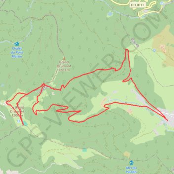 Le Drumont par Rammersbach et le Lochberg GPS track, route, trail