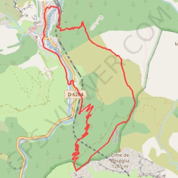 Tende - Col de Boselia et col de Lubaïra GPS track, route, trail