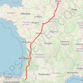 Camino de Tours / Via Turonensis / Voie de Tours GPS track, route, trail