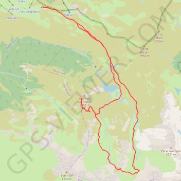 Soum Siarrousse et Estibère GPS track, route, trail