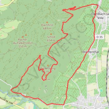 Circuit de l'Ortenberg GPS track, route, trail