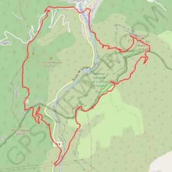 Ranc de Banes - Sumène GPS track, route, trail