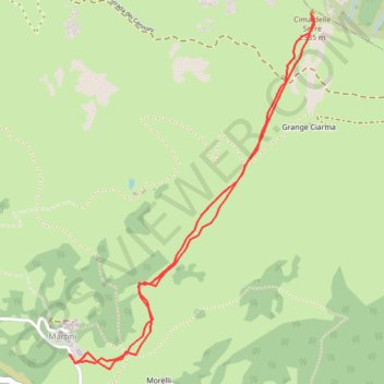 Cima delle Serre GPS track, route, trail