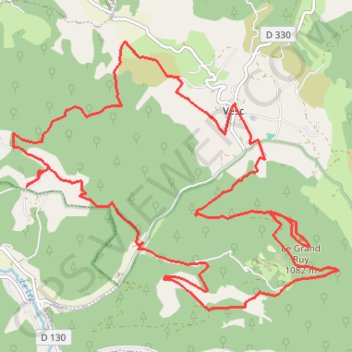 Vesc montagne du ruy GPS track, route, trail